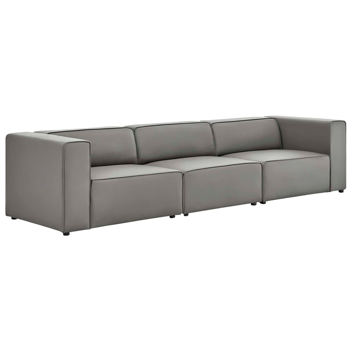 Mingle 3-Piece Vegan Leather Seating Sofa