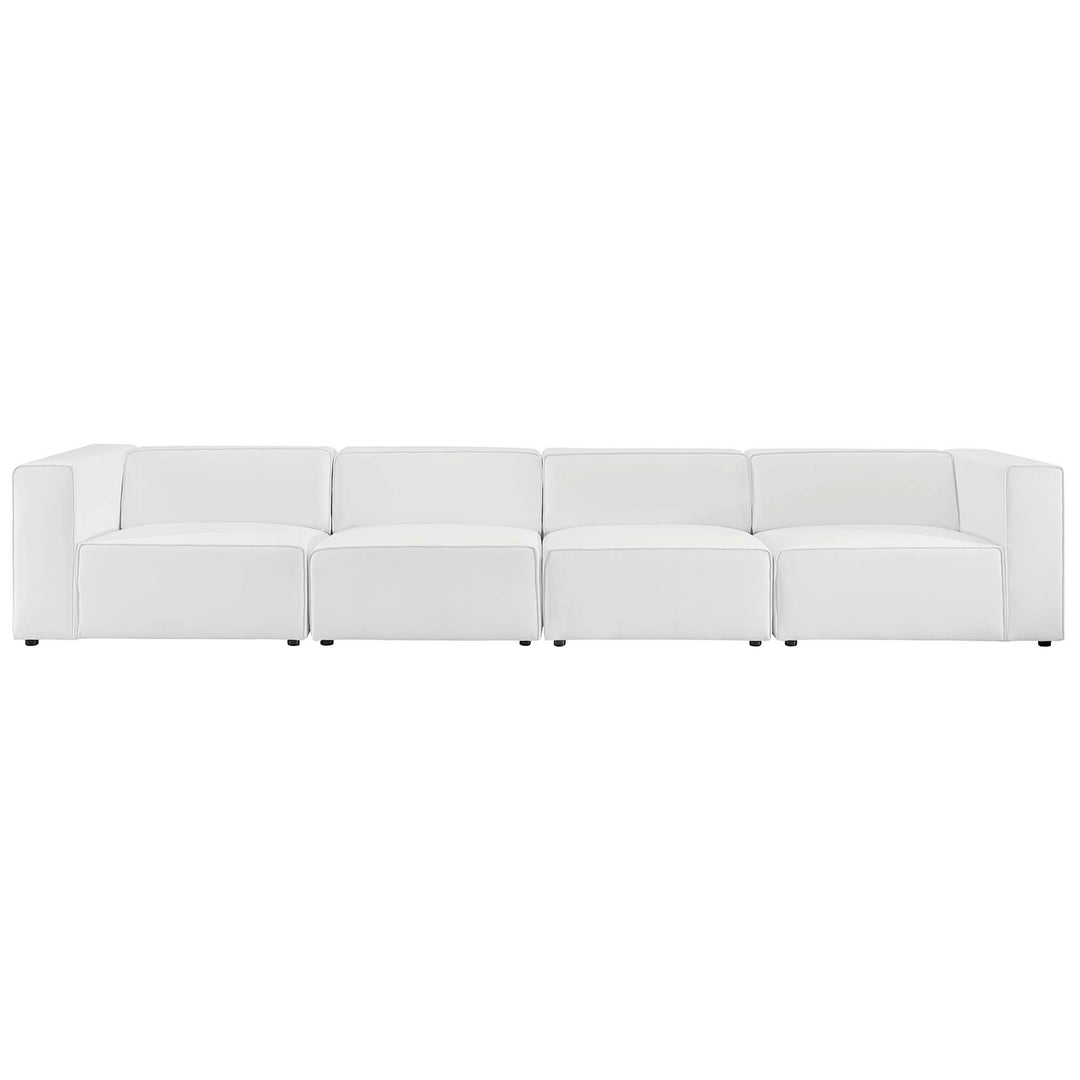 Mingle 4-Piece Vegan Leather Lounge Sofa