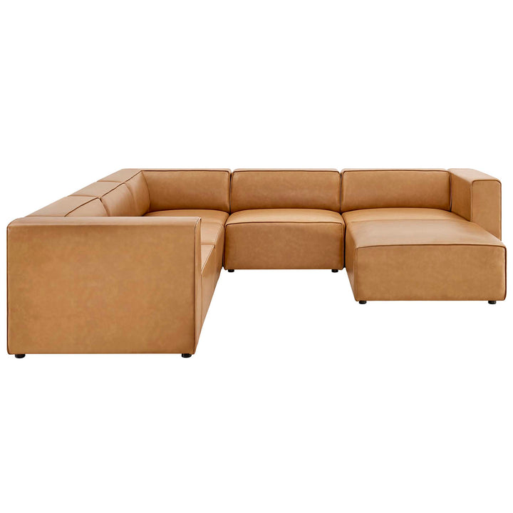 Mix 6-Piece Modern Leatherette Furniture Set