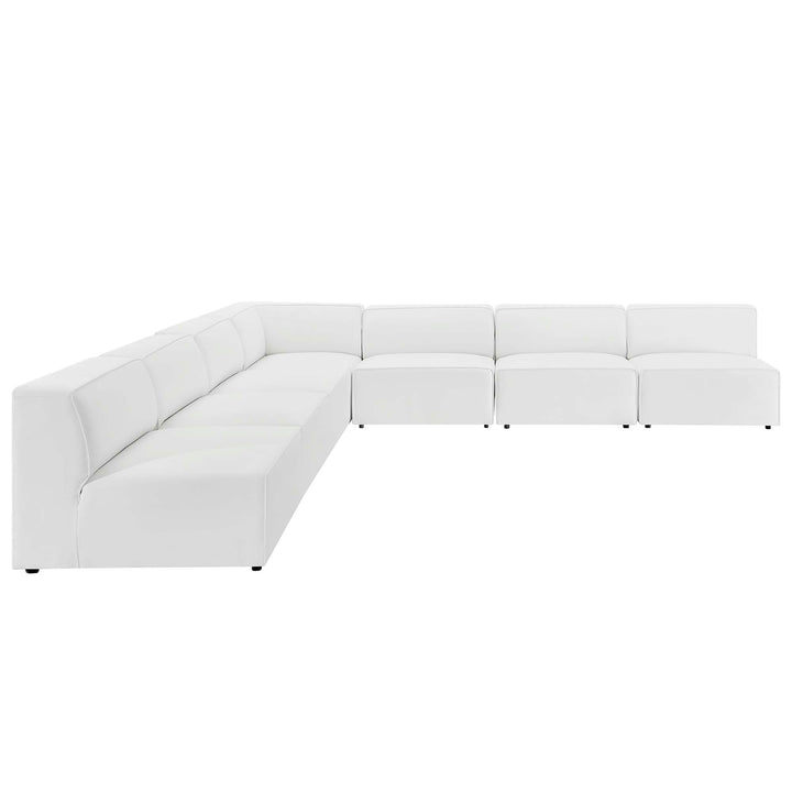 Mingle 7-Piece Vegan Leather Sofa Set