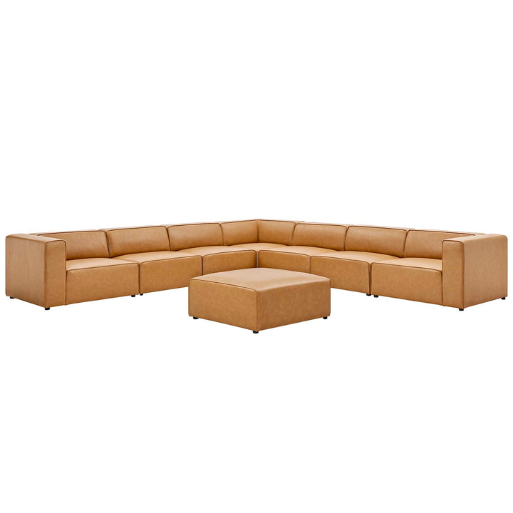 Mingle 8-Piece Vegan Leather Seating Sofa Suite