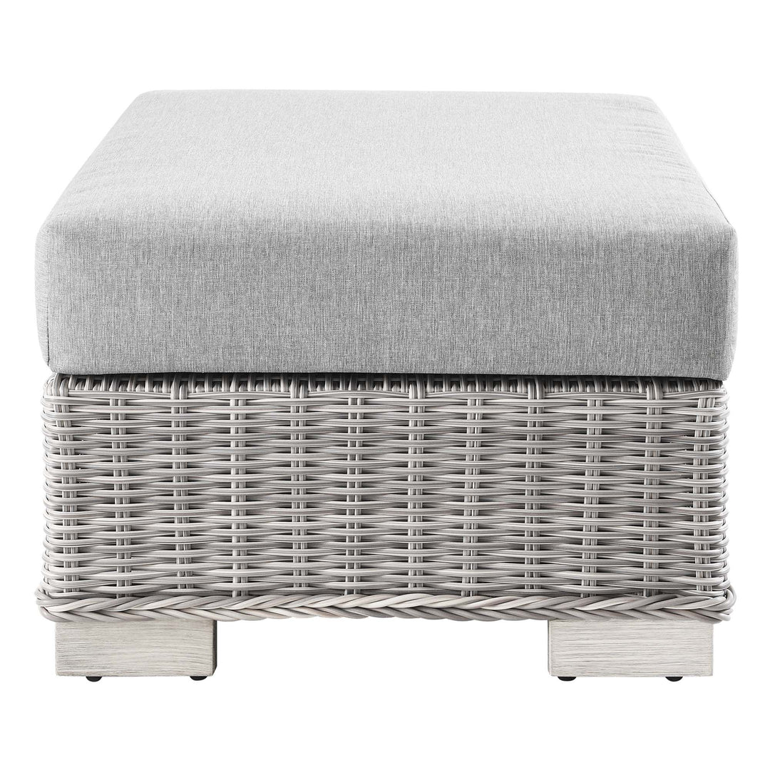 Camden Outdoor Patio Wicker Rattan Ottoman