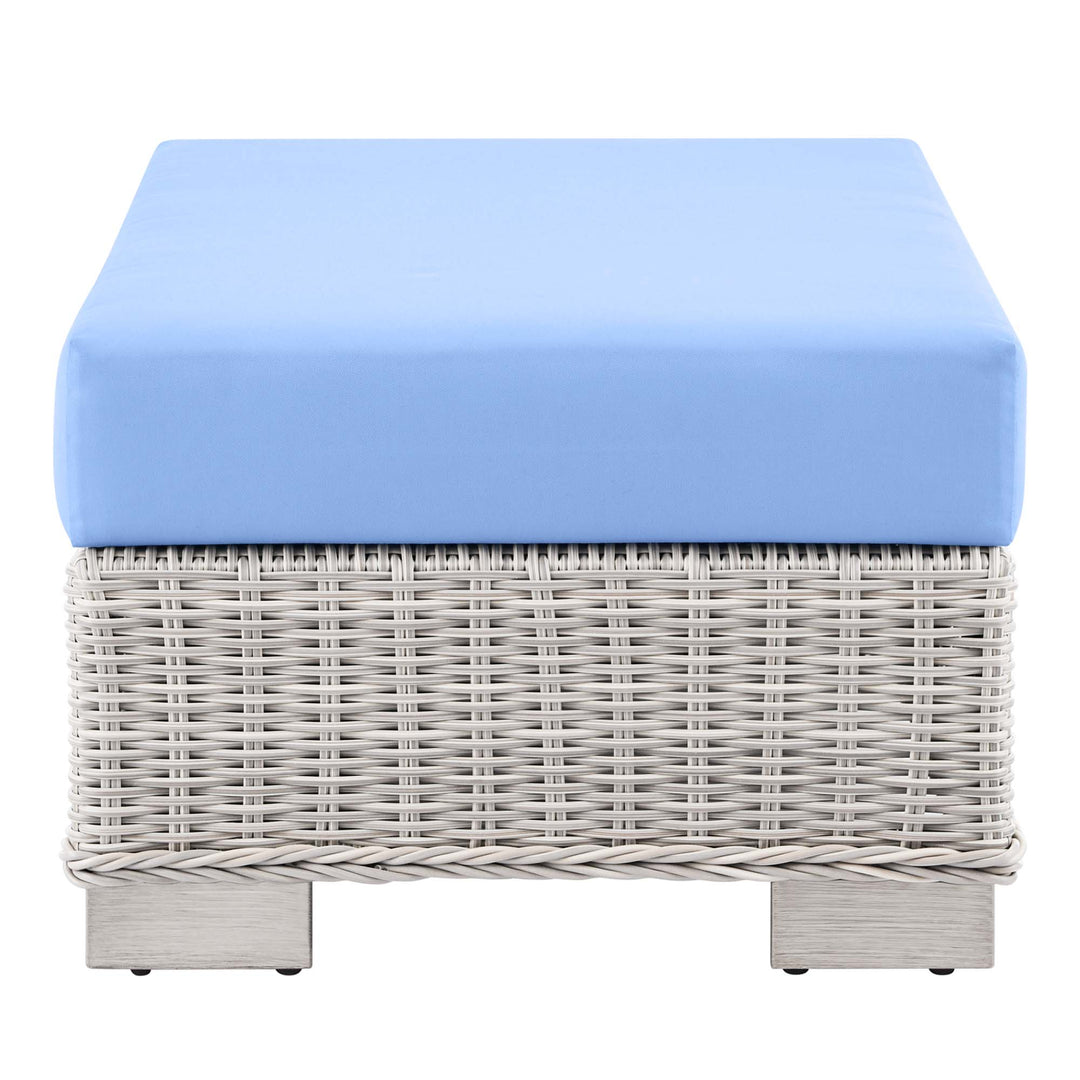 Camden Outdoor Patio Wicker Rattan Ottoman