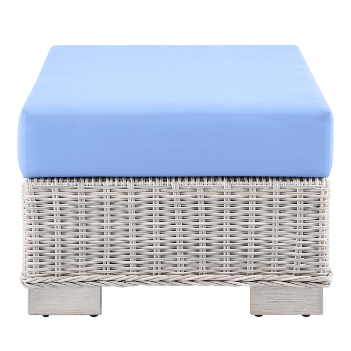 Camden Outdoor Patio Wicker Rattan Ottoman