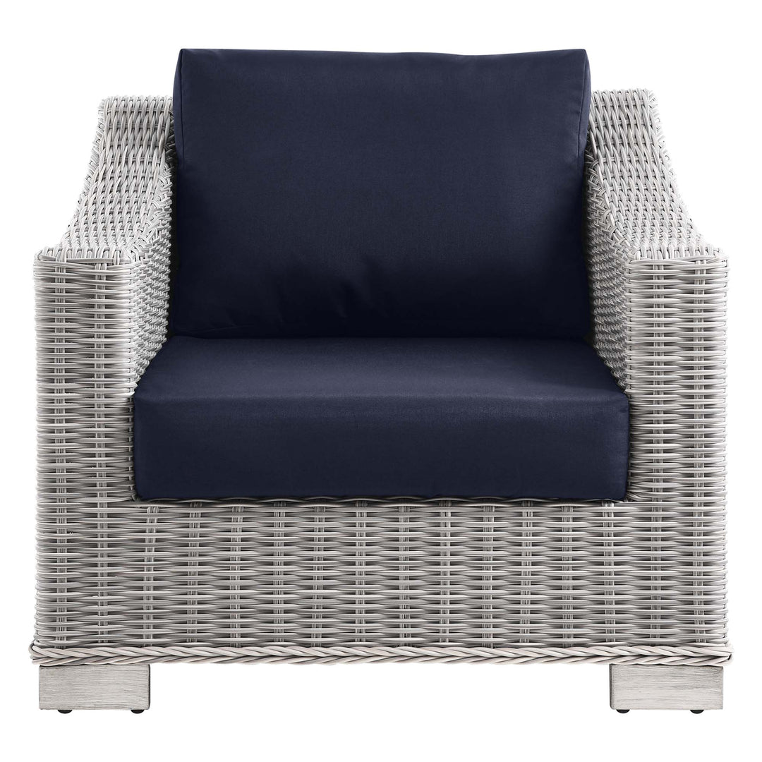 Cypress Outdoor Patio Wicker Rattan Armchair