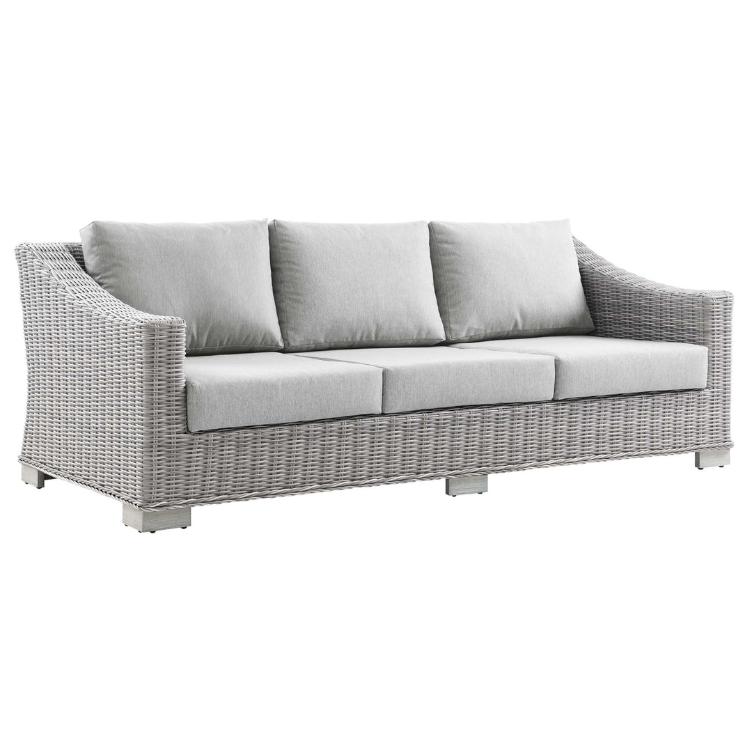 Cedarview Open-Air Patio Wicker Rattan Sofa