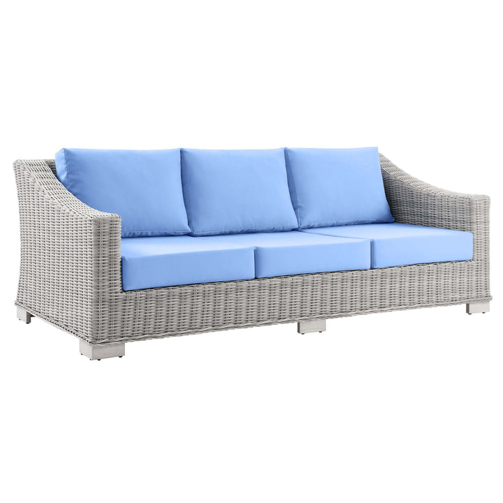 Cedarview Open-Air Patio Wicker Rattan Sofa