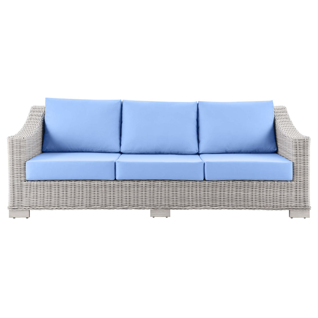 Cedarview Open-Air Patio Wicker Rattan Sofa