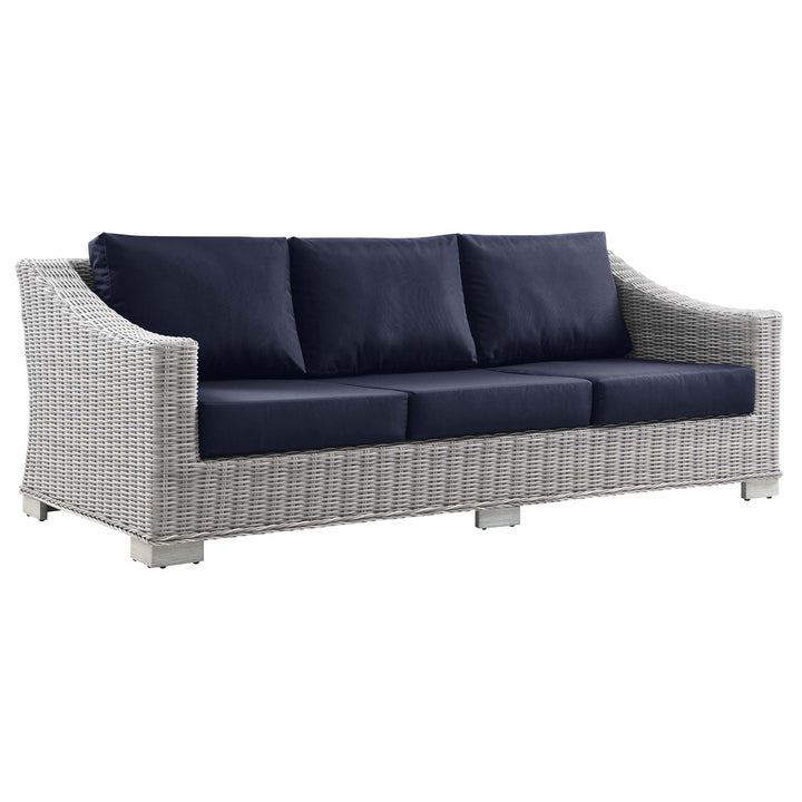 Cedarview Open-Air Patio Wicker Rattan Sofa