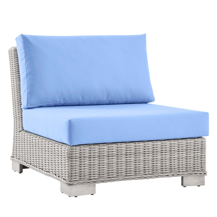 Clarion Outdoor Patio Wicker Rattan Armless Chair