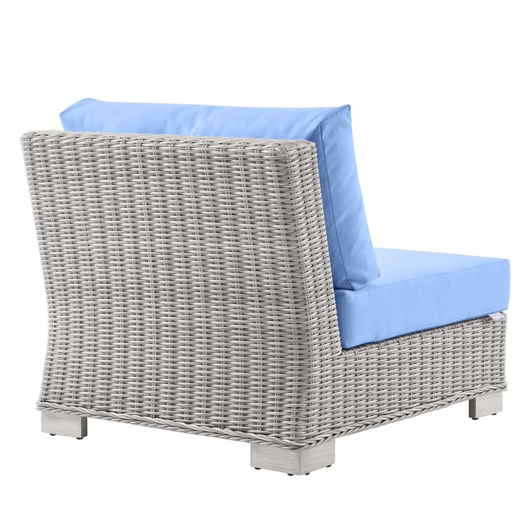 Clarion Outdoor Patio Wicker Rattan Armless Chair