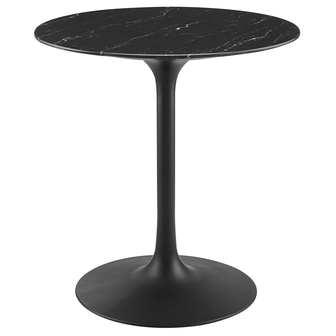 Luna 28" Round Replica Marble Dining Table