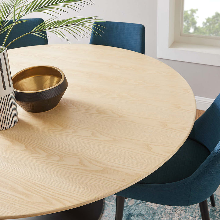 Linden 60" Round Wood Grain Dining Table