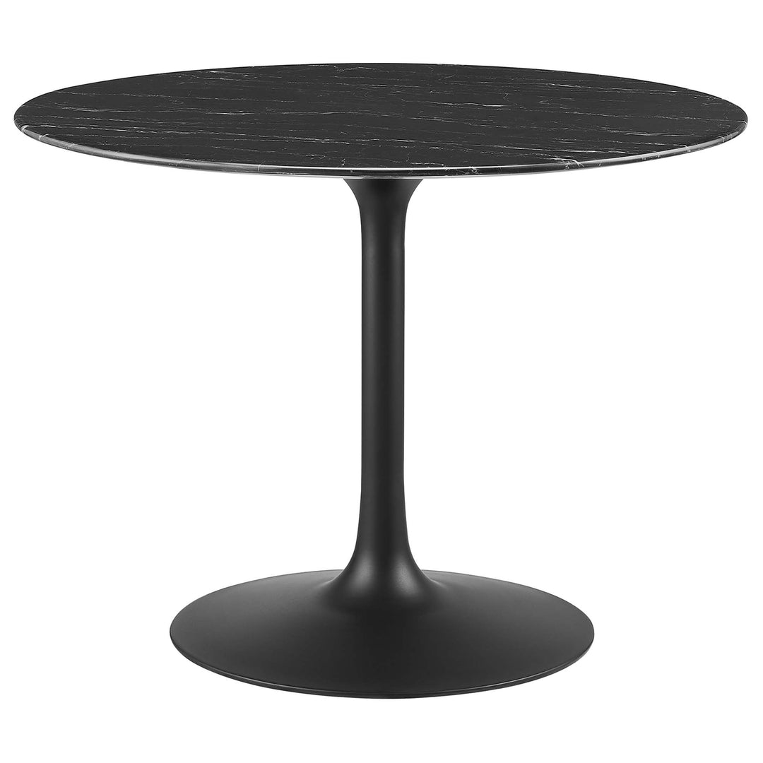 Linden 40" Round Resin Marble Dining Table