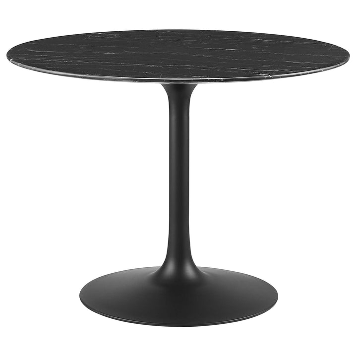 Linden 40" Round Resin Marble Dining Table