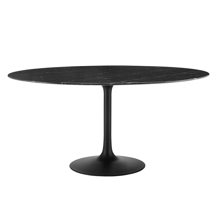 Lacey 60" Round faux Marble Dining Table