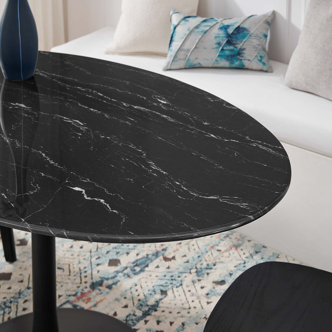 Lippa 54" Oval Onyx Dining Table