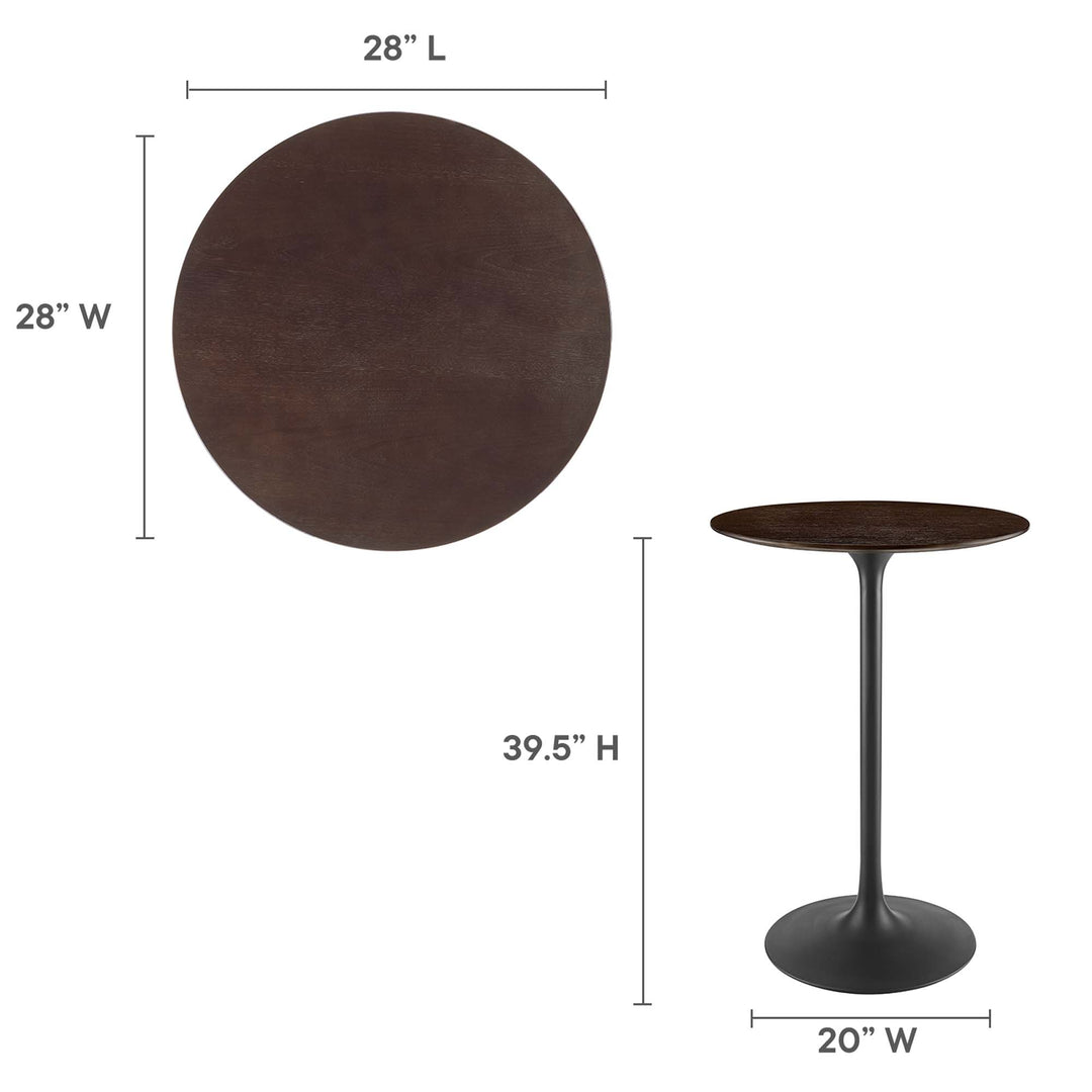 Lippa 28" Round Rustic Bistro Table