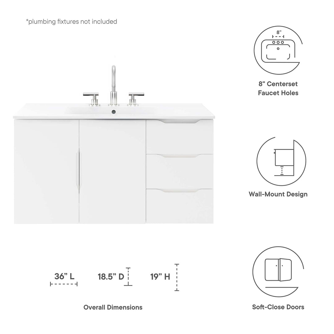 Vibrance 36" Bathroom Vanity Cabinet