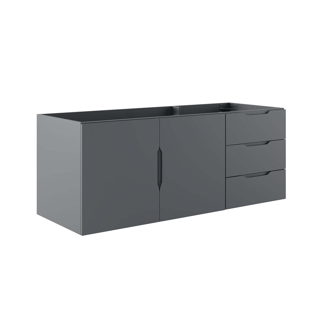 Vigorous 48" Double or Single Sink Compatible Bathroom Vanity Cabinet