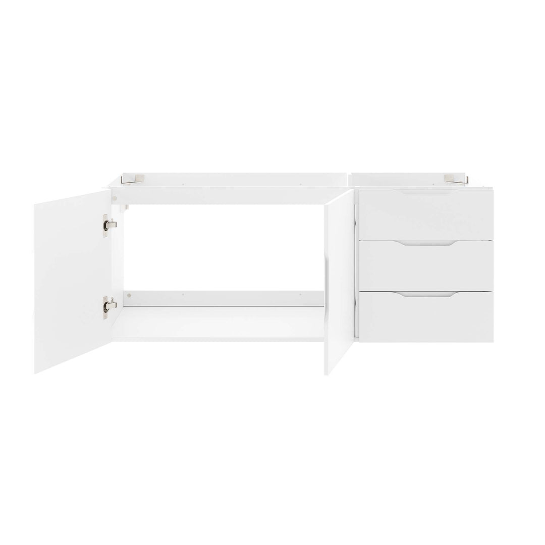 Vigorous 48" Double or Single Sink Compatible Bathroom Vanity Cabinet