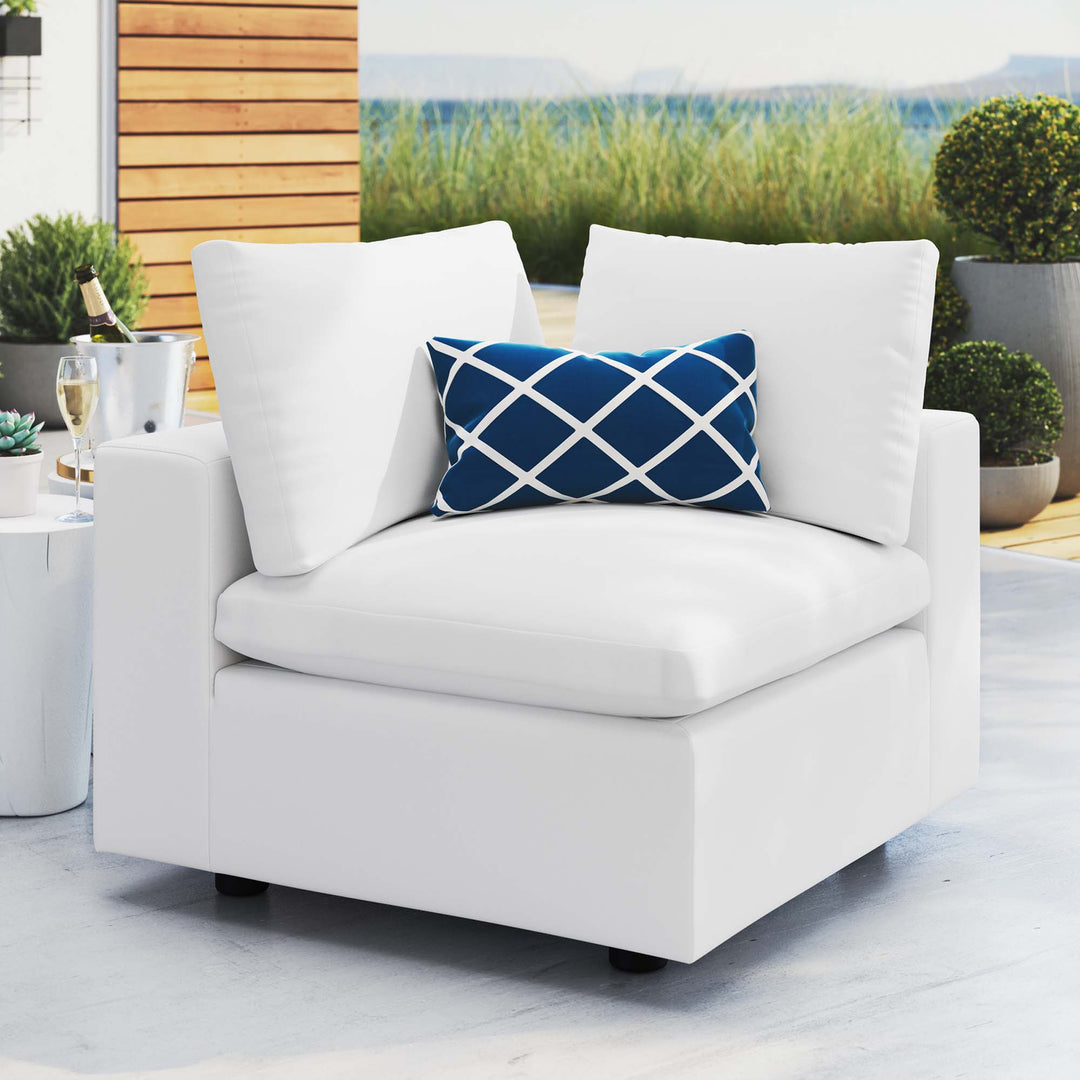 Chic Sunbrella® Outdoor Patio Corner Chair