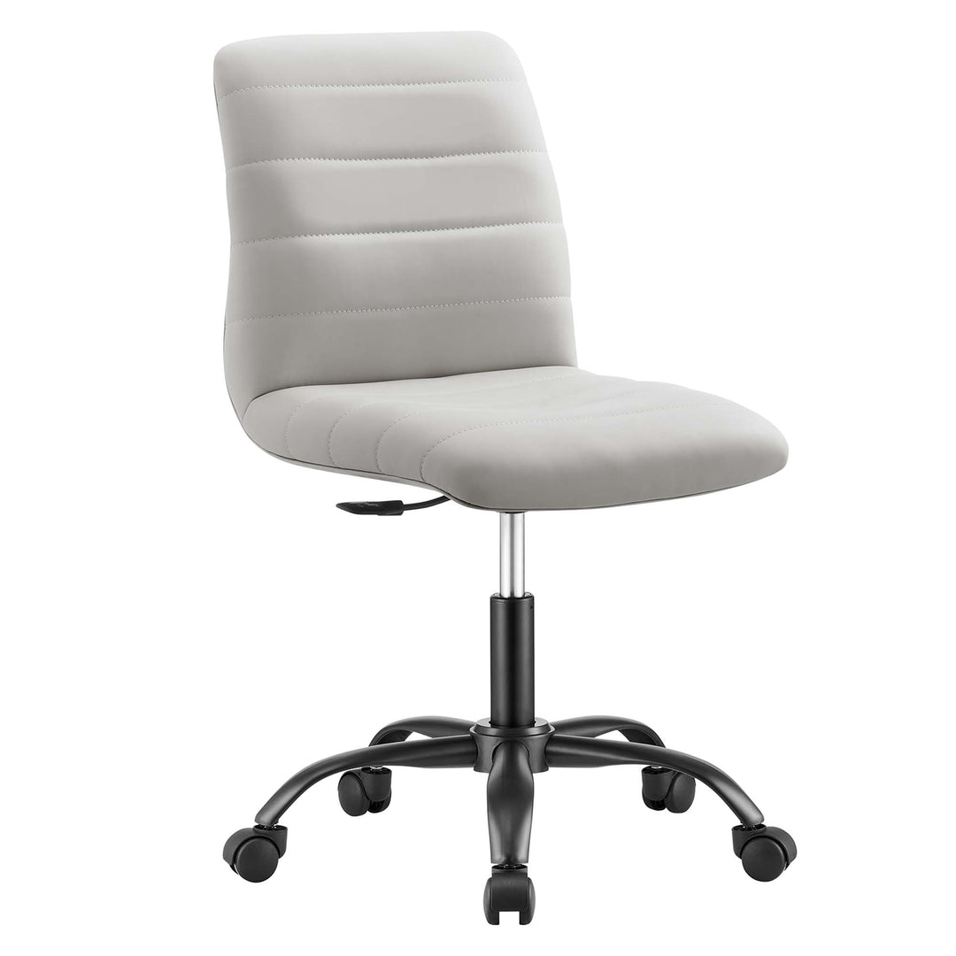 Radiant Armless Vegan Leather Office Chair