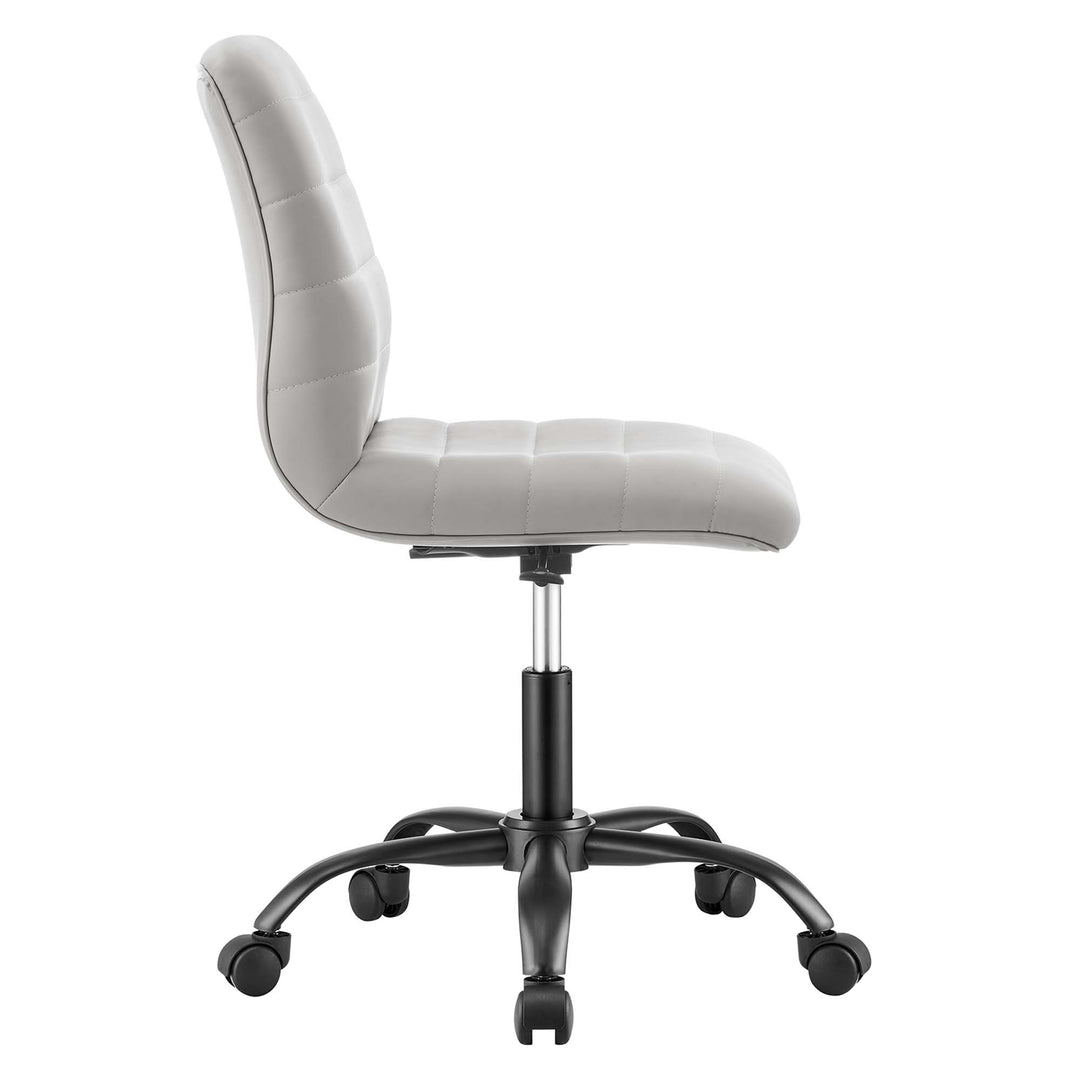 Radiant Armless Vegan Leather Office Chair