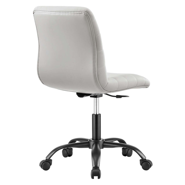 Radiant Armless Vegan Leather Office Chair