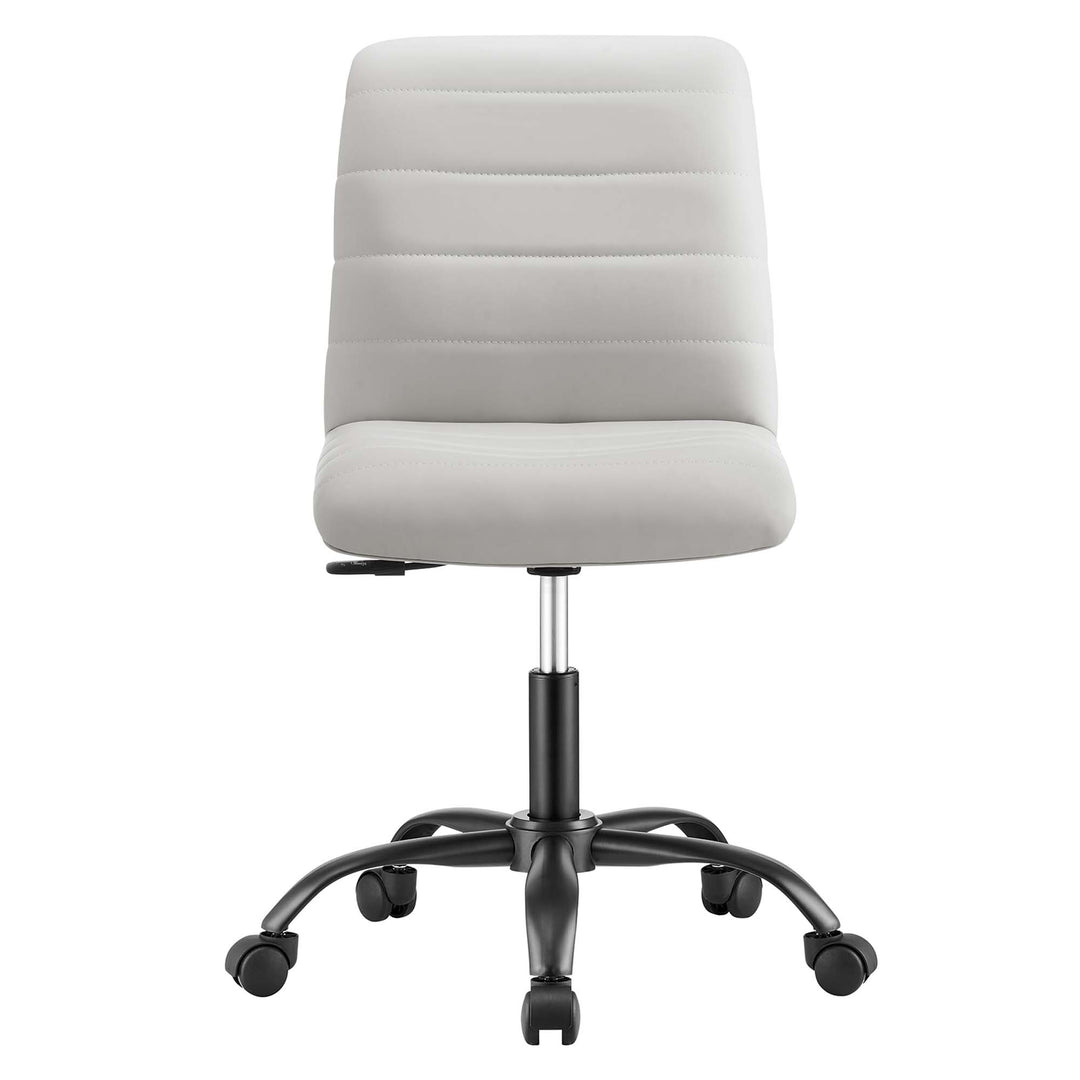 Radiant Armless Vegan Leather Office Chair