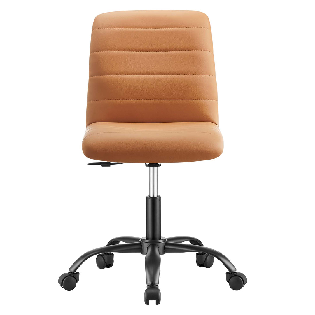 Radiant Armless Vegan Leather Office Chair