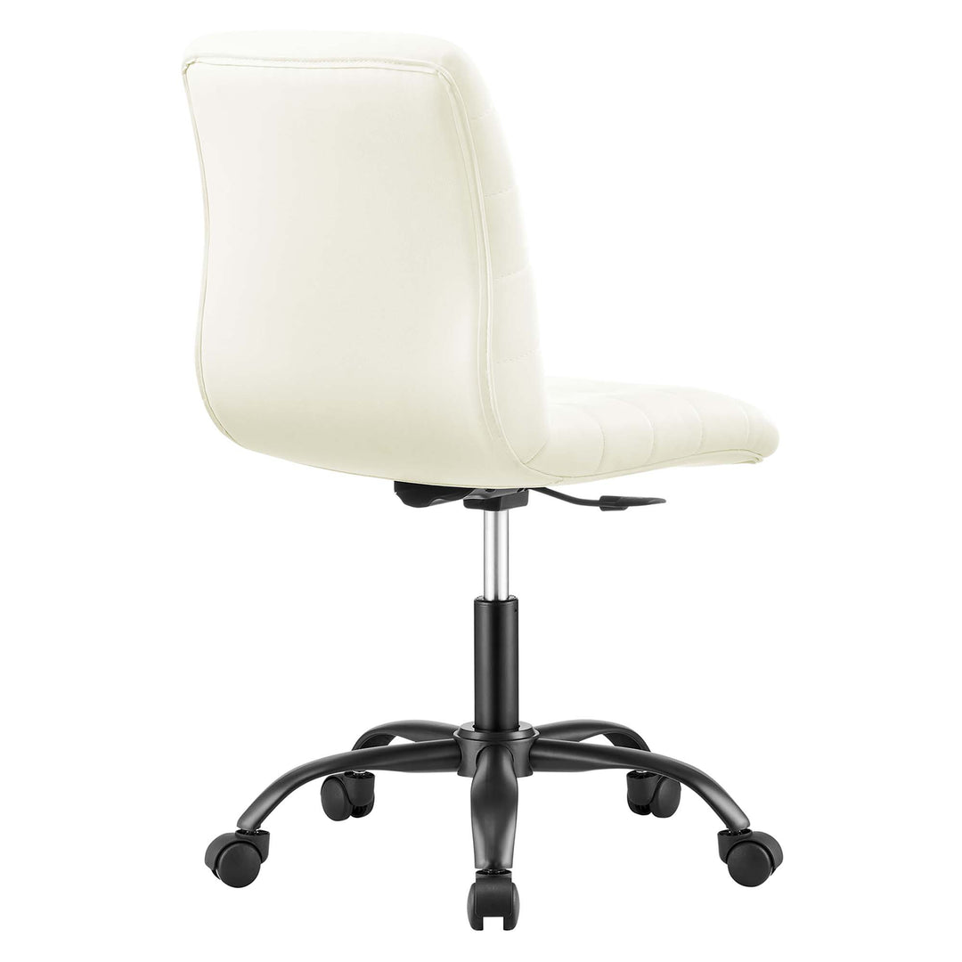 Radiant Armless Vegan Leather Office Chair