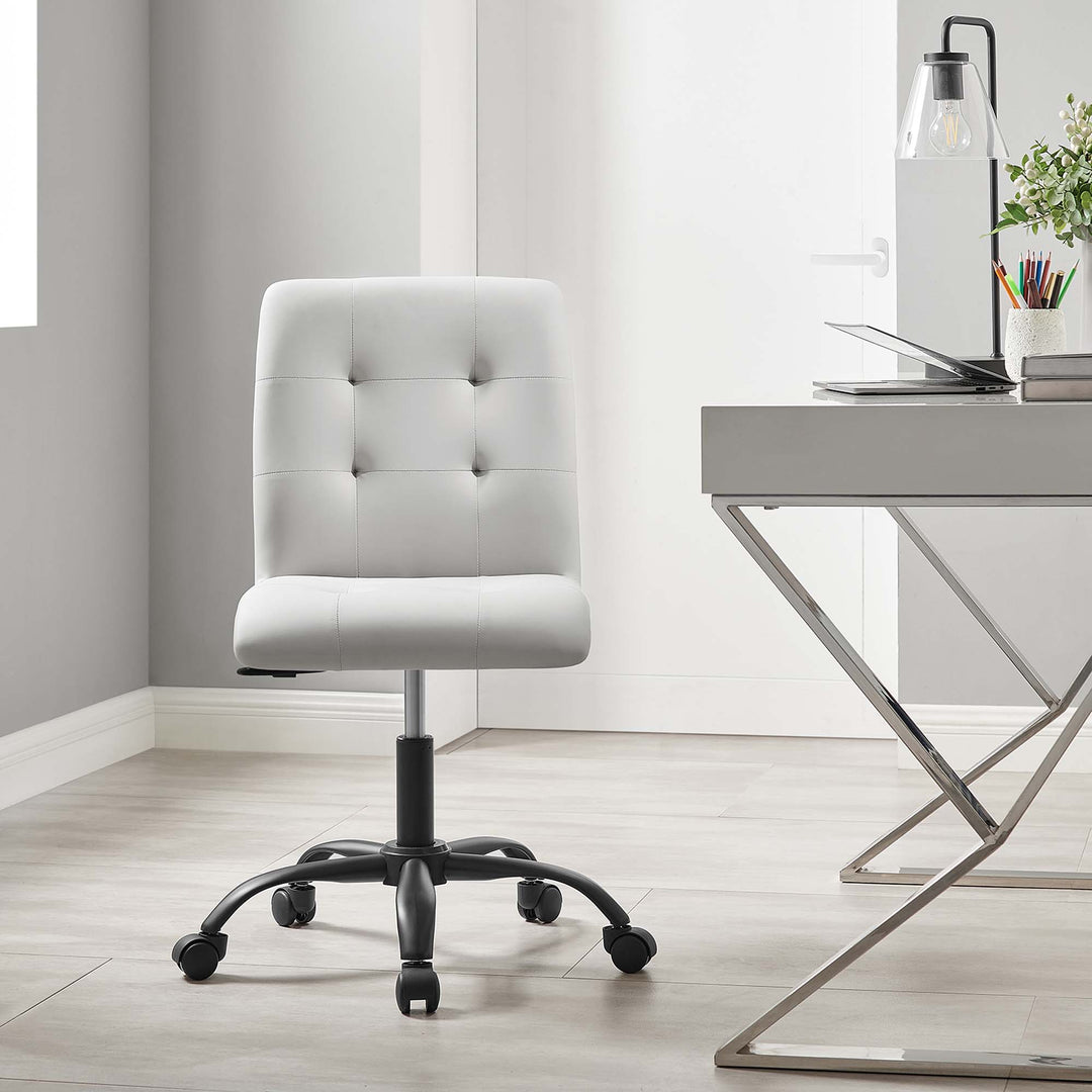 Pura Armless Vegan Leather Office Chair