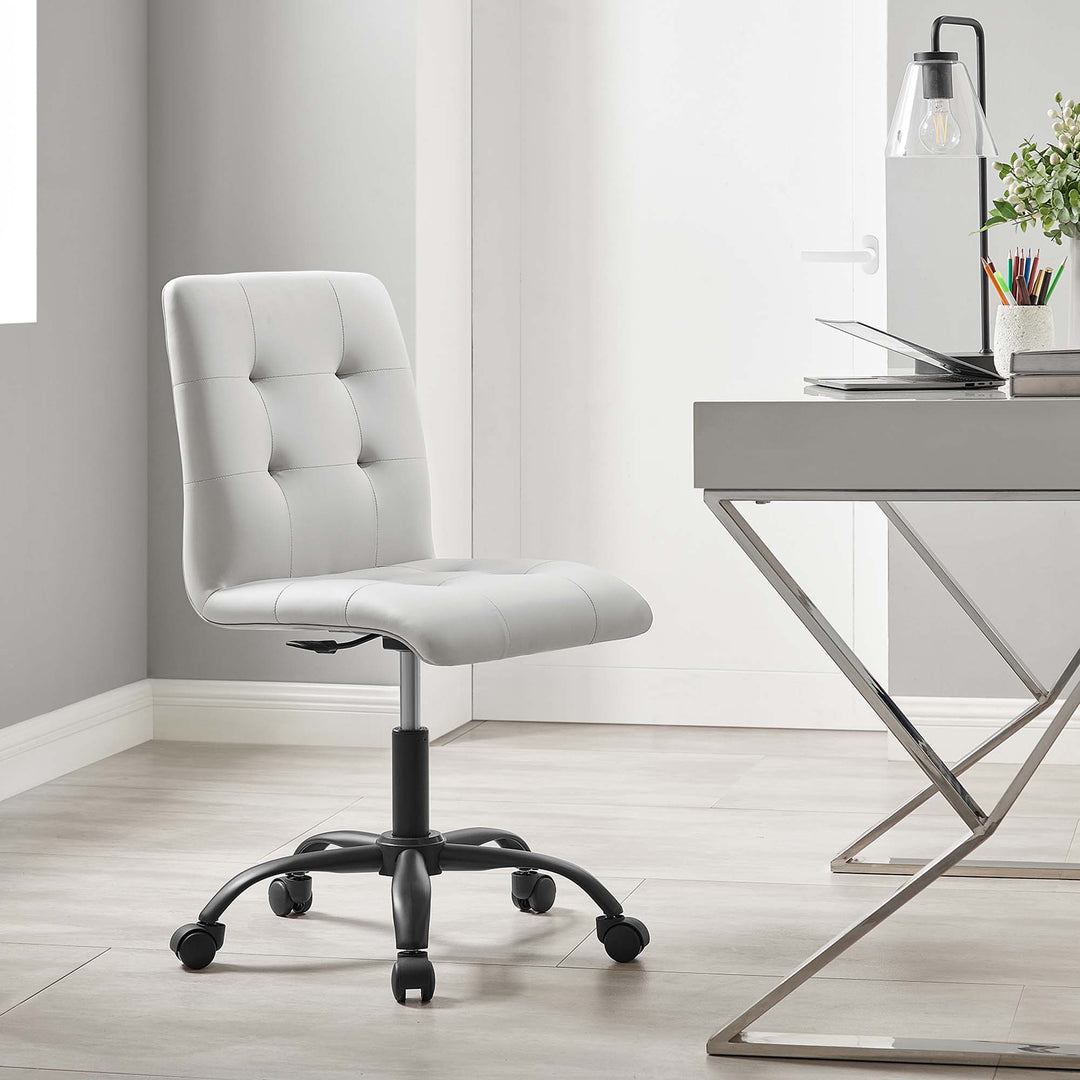 Pura Armless Vegan Leather Office Chair