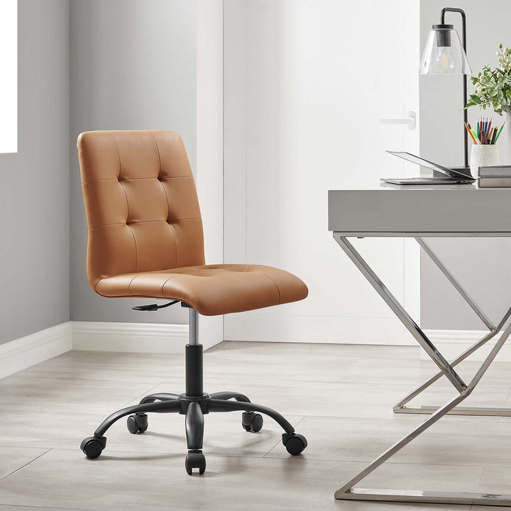 Pura Armless Vegan Leather Office Chair