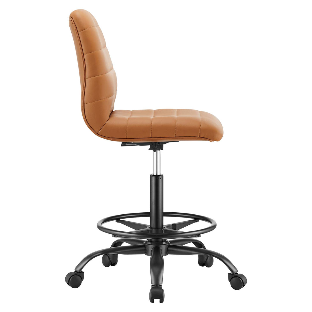 Ripple Armless Vegan Leather Recline Chair