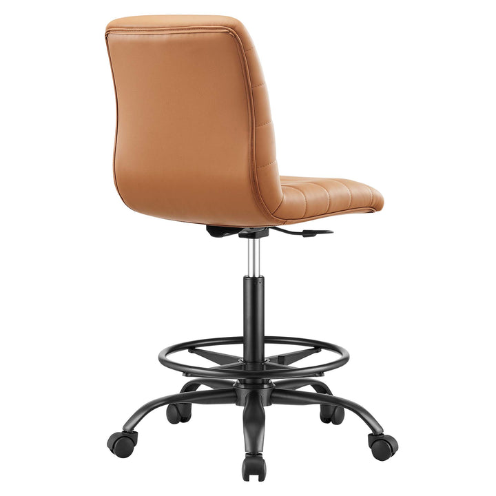 Ripple Armless Vegan Leather Recline Chair