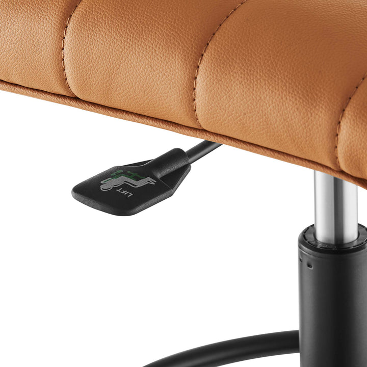 Ripple Armless Vegan Leather Recline Chair