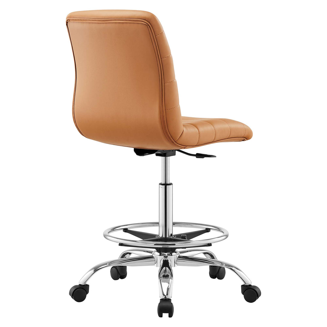 Ridgeback Armless Vegan Leather Drafting Chair