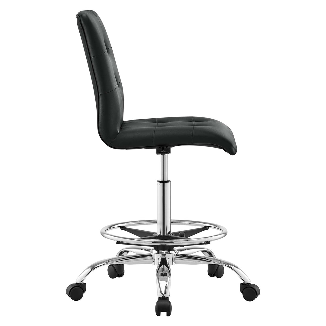 Pinnacle Adjustable Vegan Leather Drafting Chair