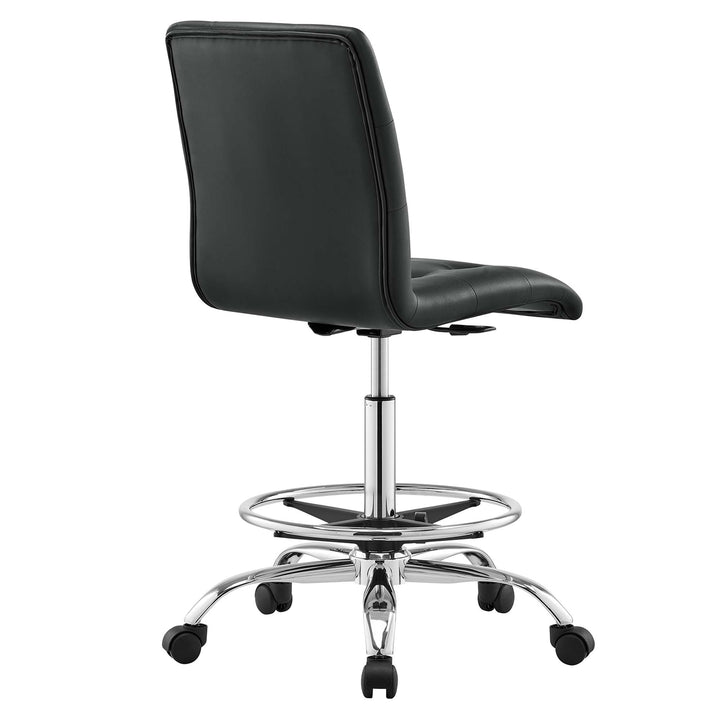 Pinnacle Adjustable Vegan Leather Drafting Chair