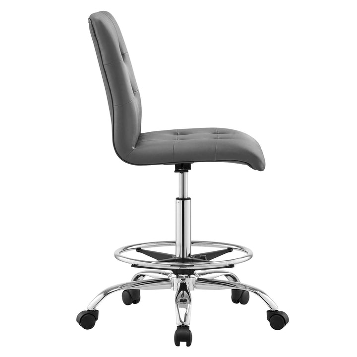 Pinnacle Adjustable Vegan Leather Drafting Chair