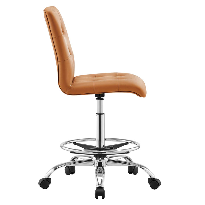 Pinnacle Adjustable Vegan Leather Drafting Chair