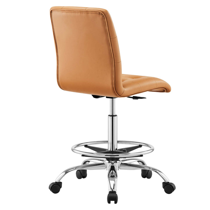 Pinnacle Adjustable Vegan Leather Drafting Chair