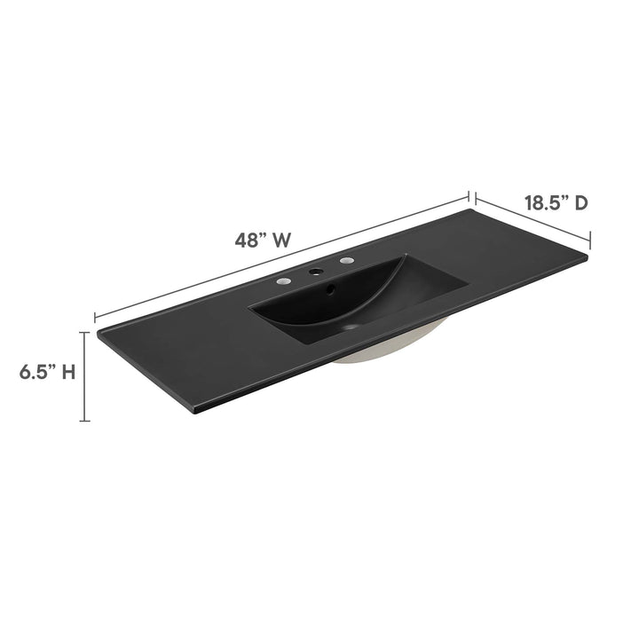 Capri 48" Single Basin Bathroom Sink