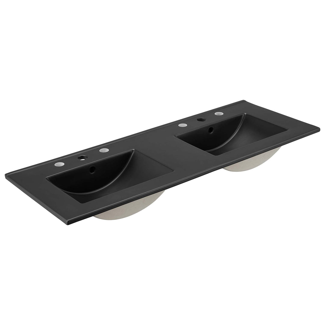 Cayman 48" Dual Basin Bathroom Sink