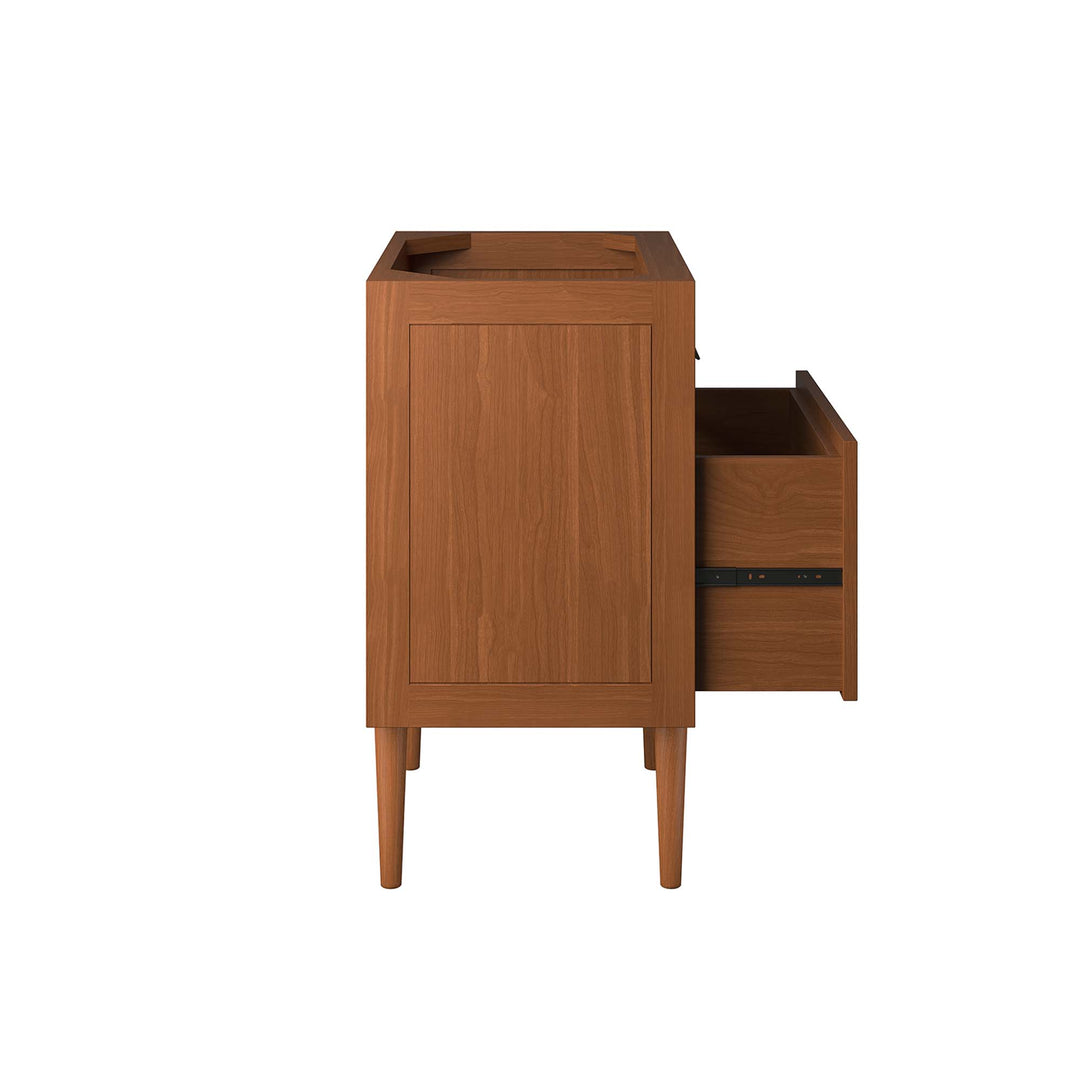 Cedar 24" Teak Wood Bathroom Vanity Cabinet