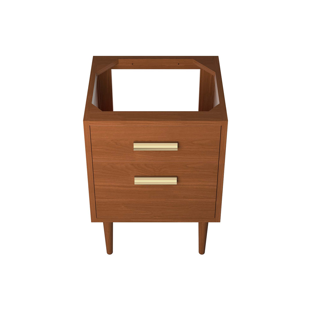 Cedar 24" Teak Wood Bathroom Vanity Cabinet