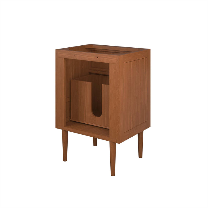 Cedar 24" Teak Wood Bathroom Vanity Cabinet