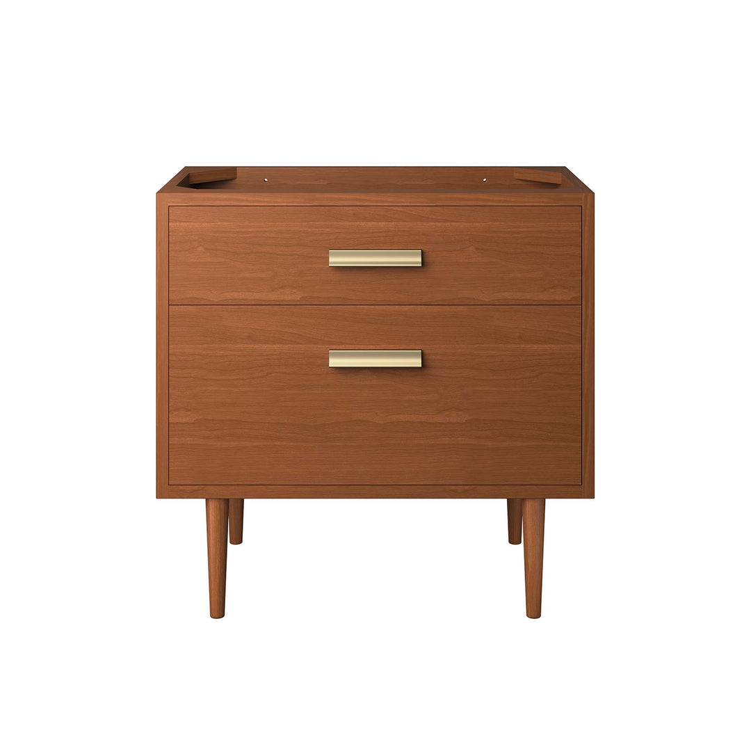 Cassia 36" Teak Traditional Bathroom Vanity Cabinet